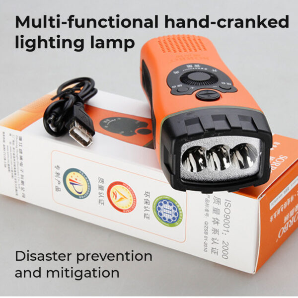 Emergency Hand Crank Radio and Flashlight - Image 2