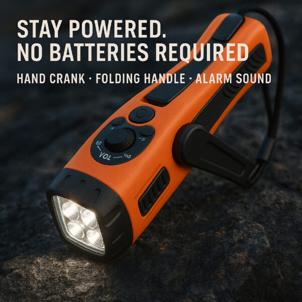 Emergency Hand Crank Radio and Flashlight - Image 4